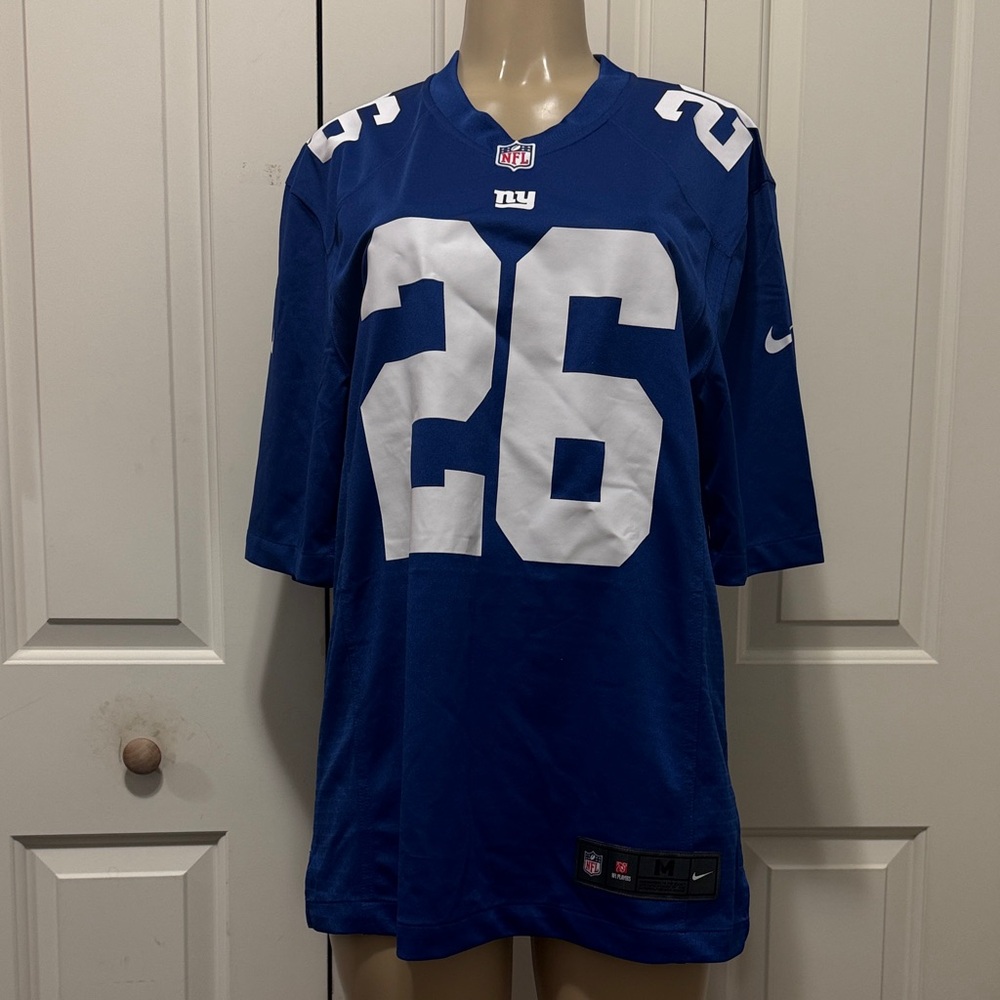 Nike Men's Royal Blue and White Jersey